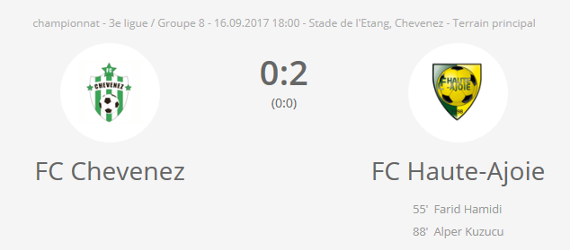 FC Chevenez - FC HA 1