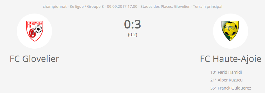 FC Glovelier - FC HA 1