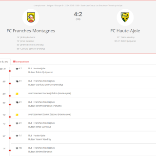FC HA 1 - FC Franches-Montagnes 1