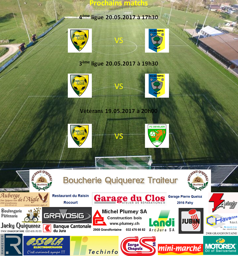 prochains matchs